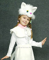 Карнавальный костюм кошечка белая 98-122 см