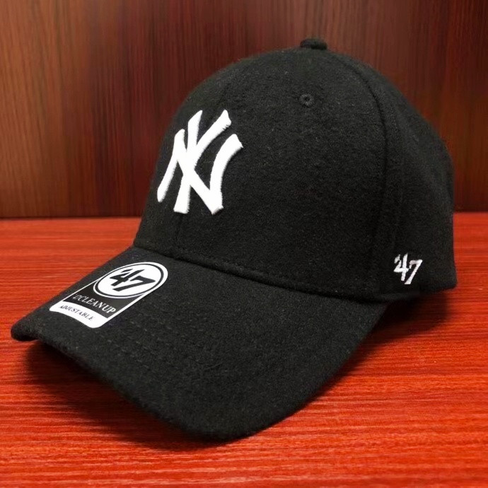 Зимние бейсболки кепки NEW YORK 47 Brand шерсть оригинал - фото 2 - id-p1325628750