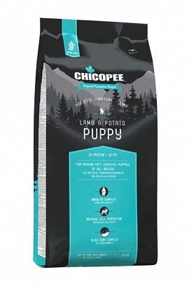 Сухий беззерновий корм для цуценят Chicopee (Чікопі) HNL Puppy з ягням та картоплею 2 кг, фото 1
