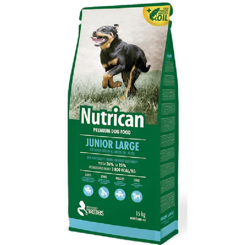 Сухий корм для цуценят собак великих порід Nutrican (Нутрікан) JUNIOR LARGE з куркою 15 кг