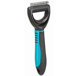 Ковтуноріз для собак та котів Trixie (Тріксі) з широкими зубцями пластикова ручка 6х18 см