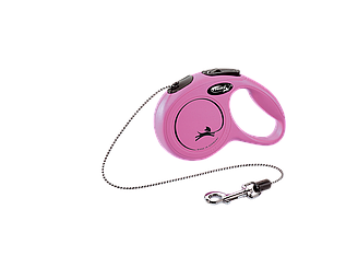 Повідець-рулетка Flexi (Флексі) Cat XS для котів 3 м до 8 кг рожевий