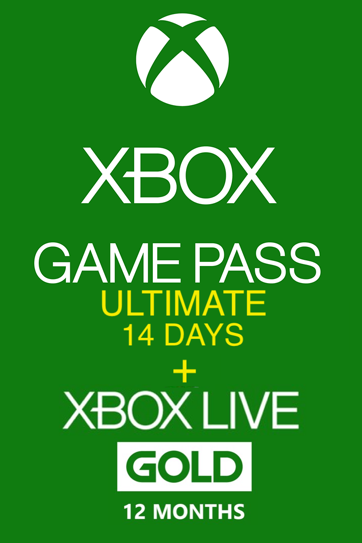 Карта Оплаты Xbox Game Pass Ultimate 14 Дней + Xbox Live Gold на 12 ...