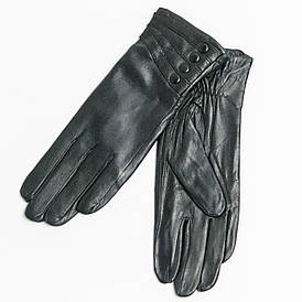 Оптом жіночі шкіряні рукавички на плюше (арт. 14F21-14)