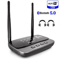 Приймач-передавач Bluetooth 5.0 професійний 3в1, оптичний і КОАКСІАЛЬНИЙ вхід, NFC, 80 метрів! Nsendato BLC80