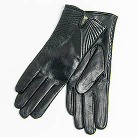 Оптом жіночі шкіряні рукавички на плюше (арт. 14F21-004)