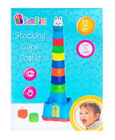 Развивающая игрушка Пирамидка Замок, BamBam 466612 от 1 года, Пакет малюка, Подарок для самых маленьких