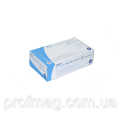 Рукавички Medicom Safe Touch нітрилові, Slim Blue, медичні рукавички, розмір L, 100шт