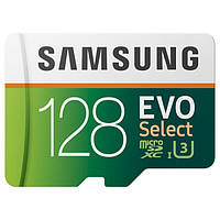 Карта памяти Samsung 128GB EVO Select microSDXC UHS-I Card class 10 3 4K UltraHD (MB-ME128GA/EU)