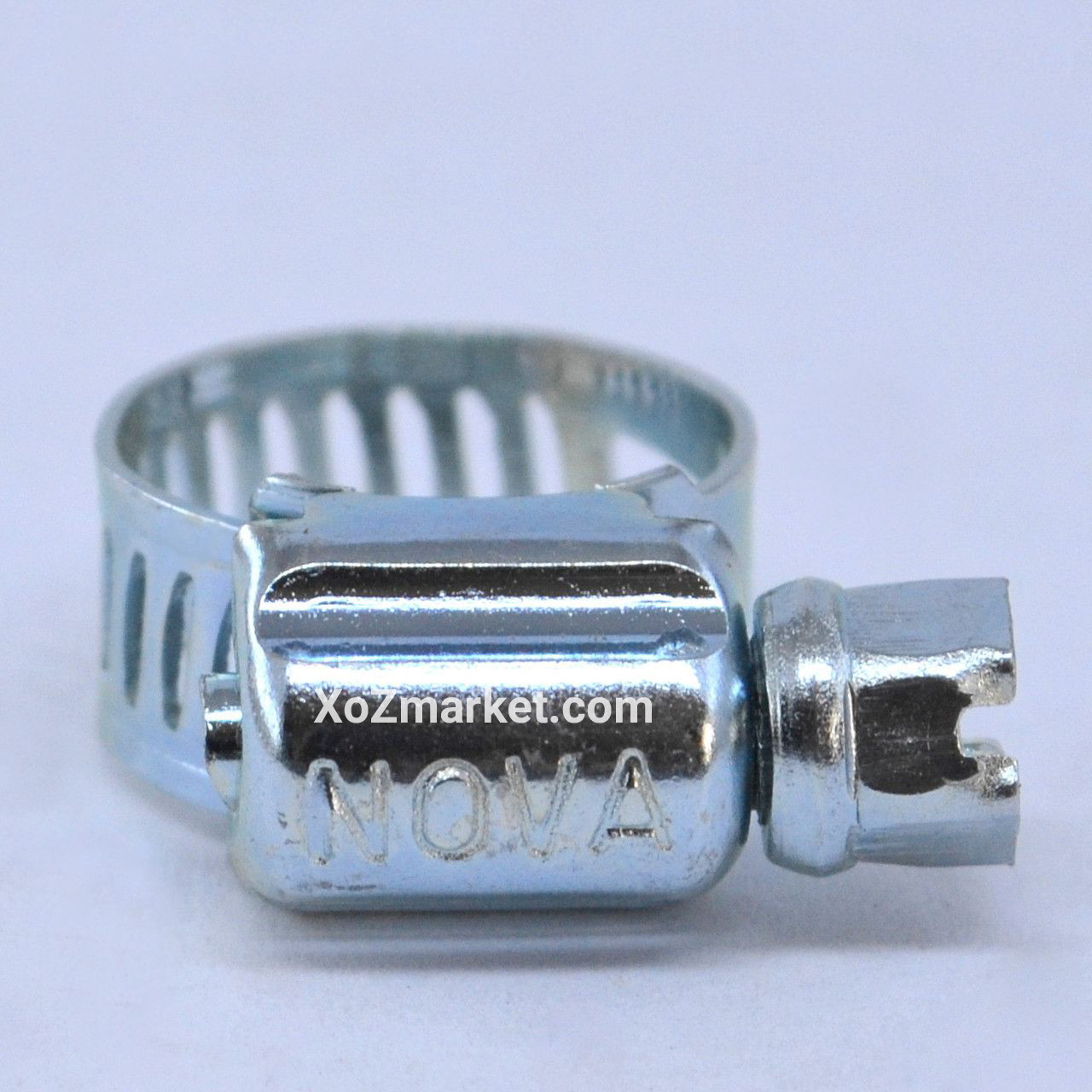Хомут черв'ячний 60х80 мм ➡️ 50 штук/упак ➡️ Оцинкований хомут для шлангів "NOVA", фото 1