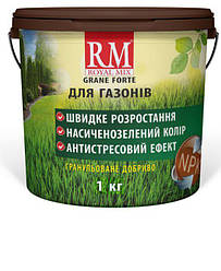 Добриво для газонів гранульоване Royal Mix Grane Forte відро 1кг