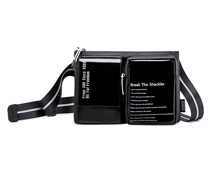 Спортивна сумочка через плече Super5 XB00118, з двома кишенями, з водовідштовхувальної тканини, 2л