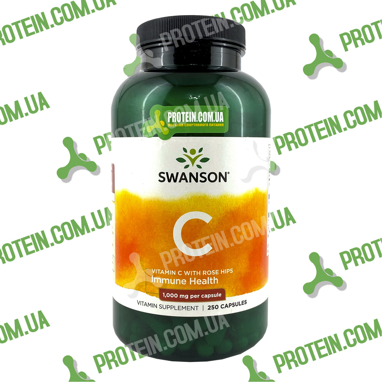 Вітаміни з Шипшиною USA ORIGINAL!!! Swanson Vitamin C with Rose Hips 1000 мг 250 капс