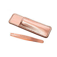 Набор Tweezerman Rose Gold Mini Slant Tweezer & Case