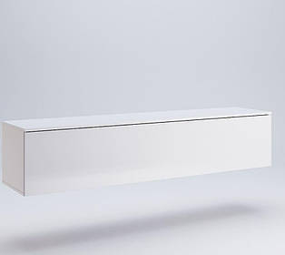 Тумба під телевізор підвісна Білий глянець Бокс-43 TV 1,4