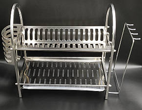 Сушка для посуду з нержавіючої сталі 2х ярусна