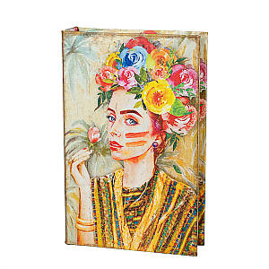 Книга-сейф Veronese Дівчина з квіткою 26х17х5 см 10001-013