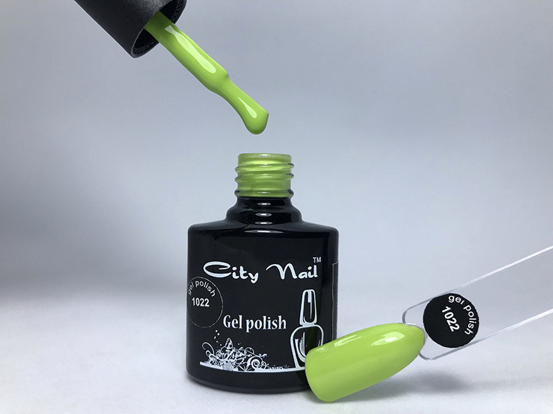 Гель-лак CityNail 1022 світло зелений (салатовий)
