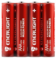 Лужна Батарейка Елемент живлення Enerlight Mega Power AAA 1,5v LR03, 8шт Alkaline Battery