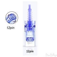 Насадка на 12 иголок, сменная для дермаштампа, мезотерапия MYM, dr. Pen, ultima БАЙОНЕТ