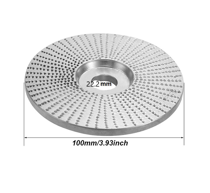 Диск  зачисний  по дереву для КШМ ( болгаркі ) 100*22.2 плоский
