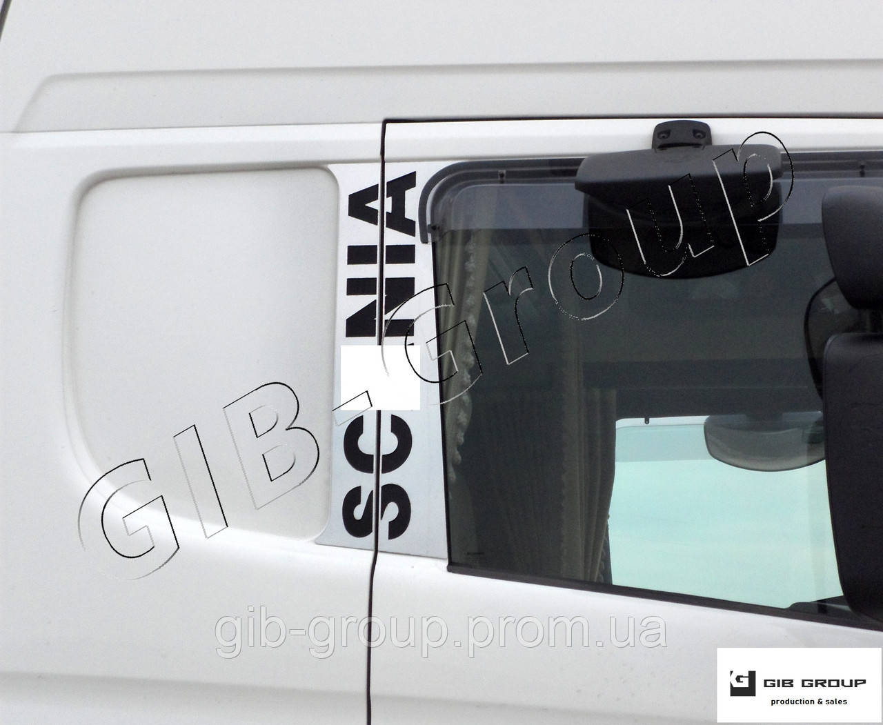 Накладки на стійки дверей із нержавіючої сталі для Scania