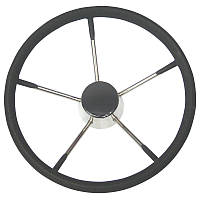 Рулевое колесо 390 мм Lalizas нержавейка, чёрный