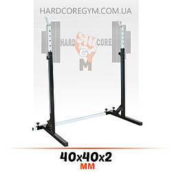 Стійки під штангу 40х40х2 мм до 200 кг Чорно-білі