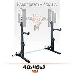 Стійки під штангу зі страховкою до 200 кг Чорно-білі