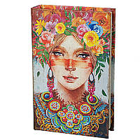Книга-сейф Veronese Девушка в цветах 26х17х5 см 10001-013