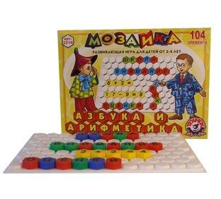 Іграшка мозаїка "Абетка та арифметика ТехноК" 2087 G-Rich