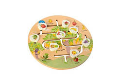 Al Дитяча розвивальна іграшка-лабіринт MD 2355 дерев'яна (Фрукти)