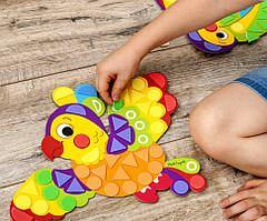 Al Набір для творчості "М'яка фігурна мозаїка. Пелікан" VT4511-02, 150 м'яких наклейок