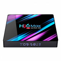 TV приставка Rockchip H96 Max RK3318, 4GB RAM, 64GB ROM, черная