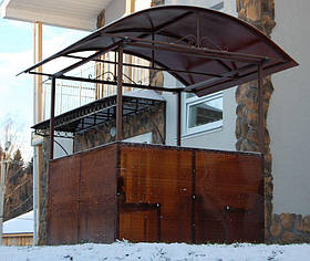 Кабіни для куріння / Прямостінна кабіна для куріння з арочним дахом /альтанка для куріння