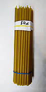 Свічки церковні 10% віск No80 50 штук розмір 200 мм* 6 мм, фото 2