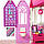 Ігровий набір Barbie двоповерховий будиночок з лялькою Барбі портативний DVV48, фото 3
