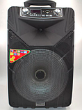 Колонка акумуляторна з мікрофоном ZPX ZX-7766 200W (Bluetooth/USB/FM/TWS), фото 3