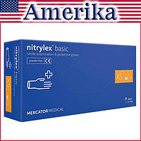 Перчатки Нитрилекс Базик , Рукавички нітрилові, размер XS, 100 шт. Nitrylex Basic Mercator Medical (Poland)