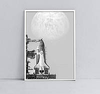 Постер на стену NASA Space Shuttle Explorer формат А3 без рам