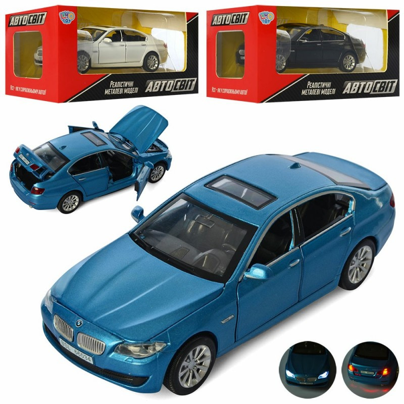 Металева машинка BMW зі світлом і звуком AS-2839, фото 1