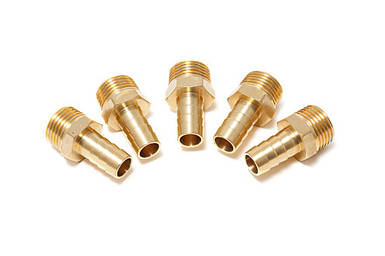 Пepexiдник 1/2" на шланг 6 мм, комплект 5 шт. Forsage F-MH08/04K