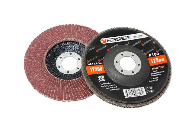 Круг пелюстковий торцевий 115х22мм P100 Forsage F-FD4100M, фото 1
