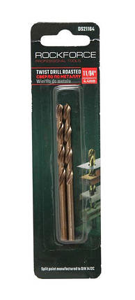Свердло по металу 3.5мм HSS + Co (2шт), в блістері ROCKFORCE RF-DS235H, фото 1