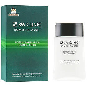 Чоловічий освіжаючий лосьон для обличчя 3W Clinic Homme Classic Moisturizing Freshness Essential Lotion 150 мл