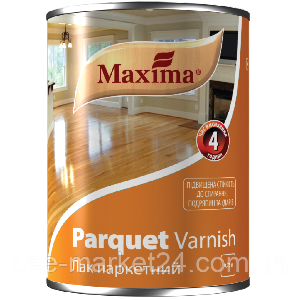 Лак паркетний алкідно-уретановий MAXIMA Parquet varnish Напівматовий 0.75л