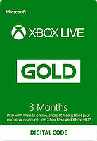 Карта оплаты Xbox Live Gold - 3 месяца для Xbox 360/One/Series