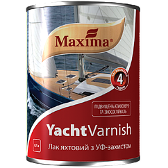 Лак яхтовий алкідно-уретановий MAXIMA Yacht varnish Напівматовий 0.75л