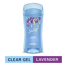 Гелевий дезодорант-антиперспірант Лаванда Secret Luxe Lavender Clear Gel Deodorant Antiperspirant