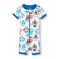 3т(рост 89-96). Пижама с коротким рукавом Роботы Childrens Рlace. Ромпер, песочник. В наличии.